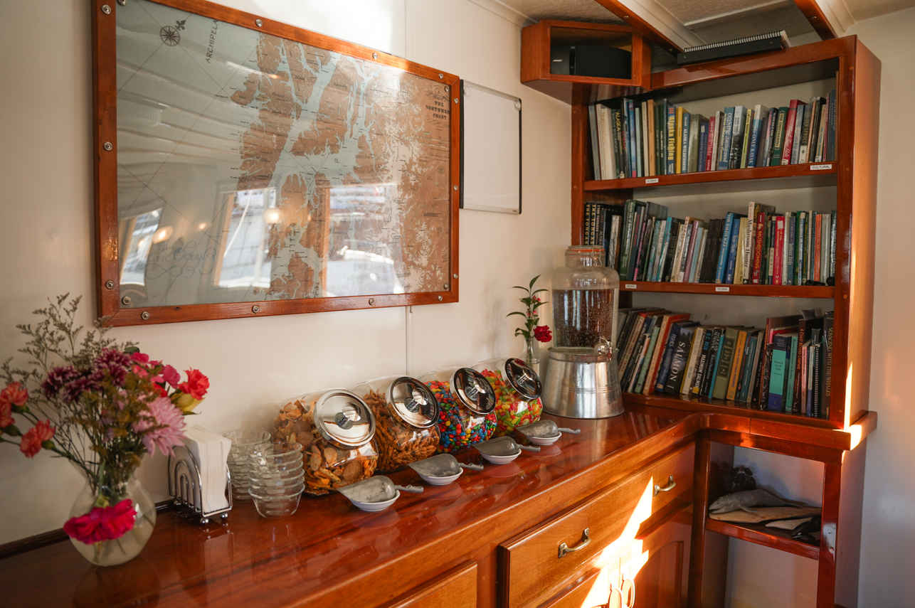 Snacks and Library Area