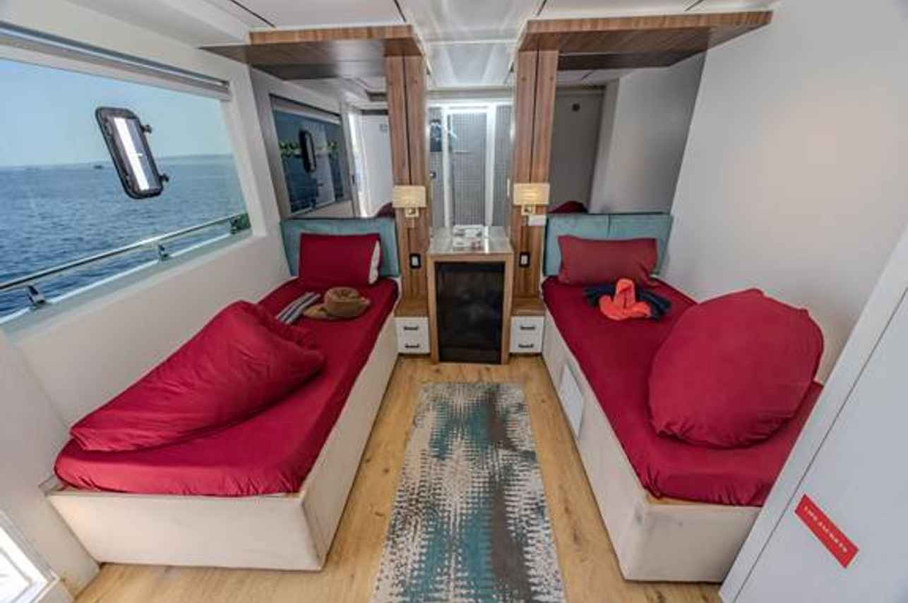 Twin Bed Upper Deck Cabin