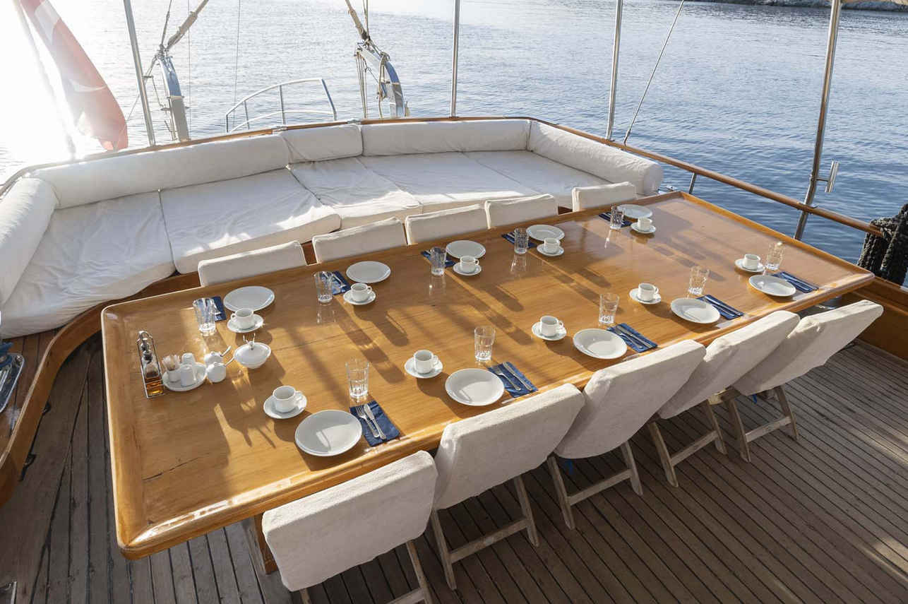 Buitenrestaurant - Barbaros Gulets