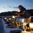Abendessen im Freien - Yasawa Princess II