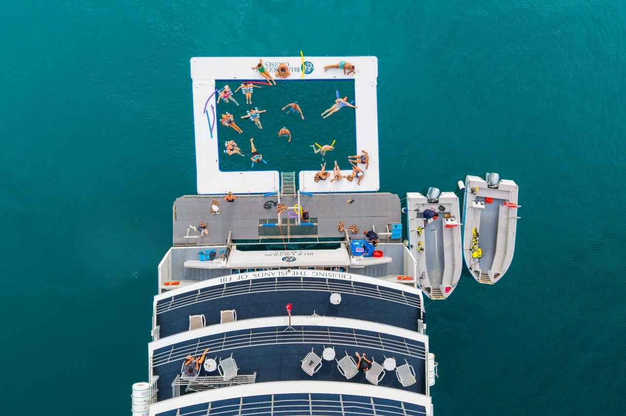 Zicht van boven - Yasawa Princess II