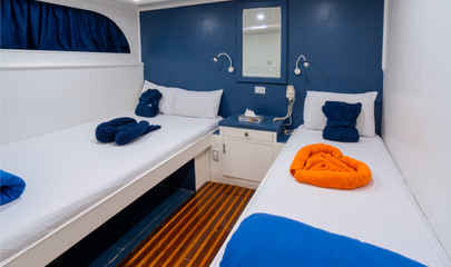 Deluxe Double/Twin Cabin - Upper Deck